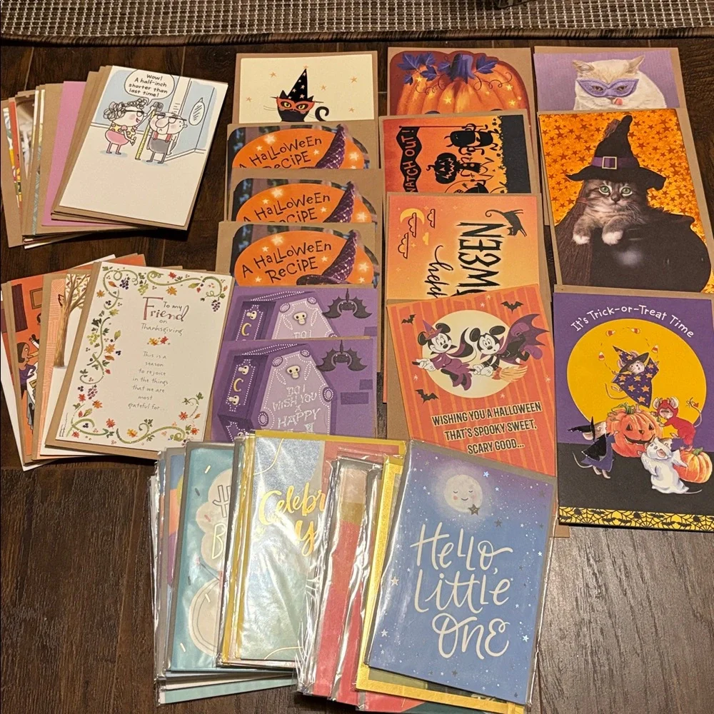 🆕Huge 51 Piece American Greetings Greeting Card Bundle
